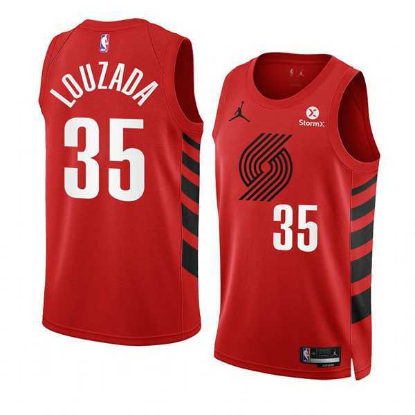 Men%27s Portland Trail Blazers #35 Didi Louzada 2022-23 Red Statement Edition Swingman Stitched Basketball Jersey Dzhi